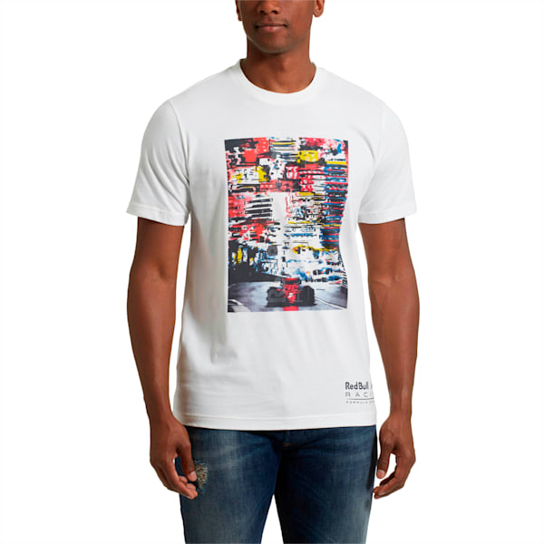 Red Bull Racing Lifestyle Men's Graphic T-Shirt, Puma White, extralarge