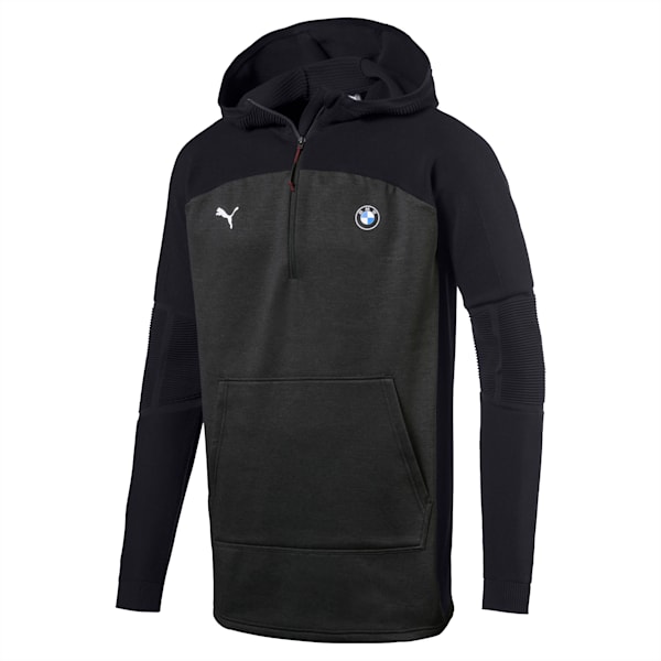 BMW M Motorsport evoKNIT Men's Half Zip Pullover, Puma Black Heather, extralarge