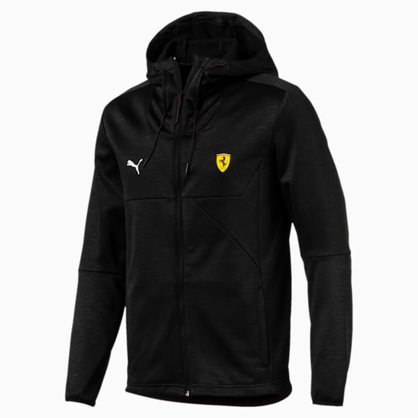 Scuderia Ferrari Men's Street Softshell Jacket, Puma Black Heather, extralarge