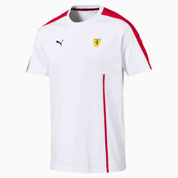 Scuderia Ferrari T7 Men's T-Shirt, Puma White, extralarge-IND