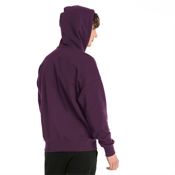 Downtown Oversize Men's Hoodie, Shadow Purple, extralarge