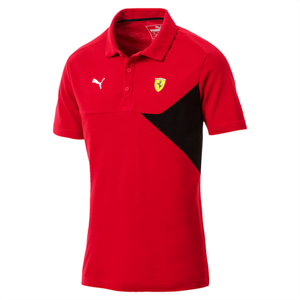 Ferrari Men's Polo, Rosso Corsa, extralarge-IND