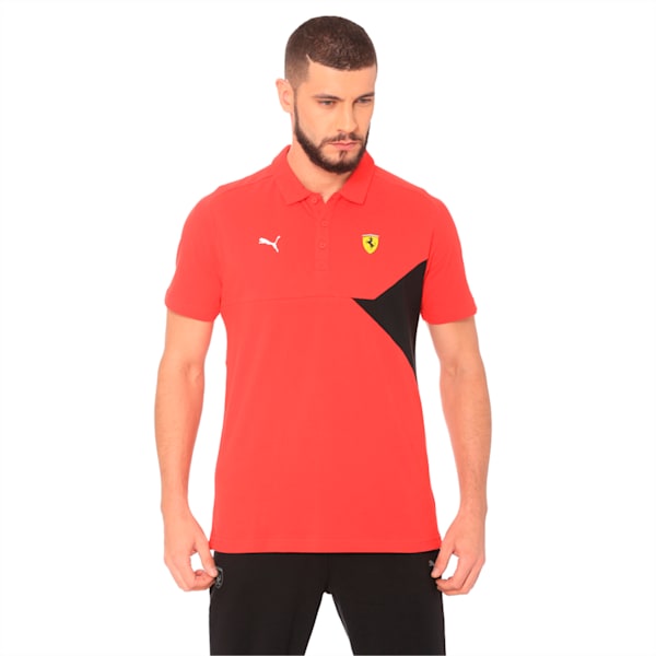 Ferrari Men's Polo, Rosso Corsa, extralarge-IND