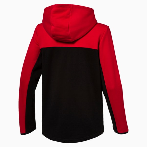 Scuderia Ferrari Boys' Hooded Sweat Jacket JR, Rosso Corsa, extralarge