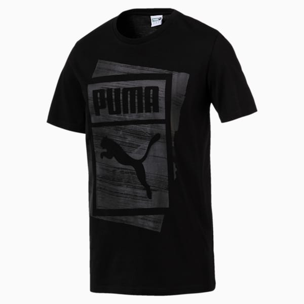 Graphic Brand Box T-Shirt, Cotton Black, extralarge