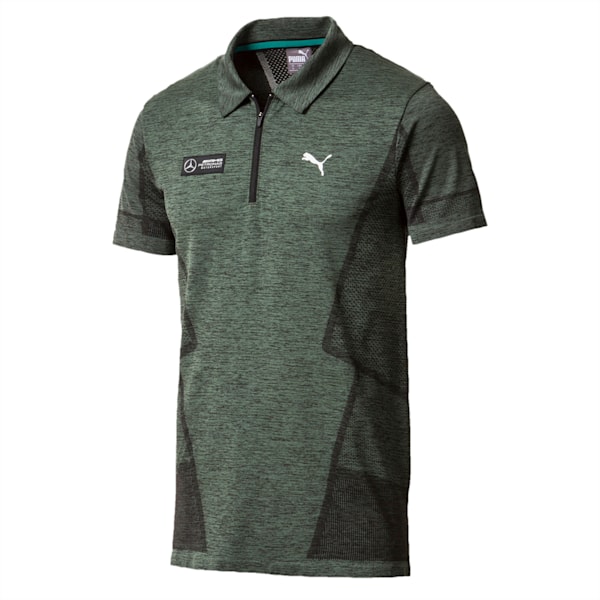 MERCEDES AMG PETRONAS Men's evoKNIT Polo, Laurel Wreath, extralarge-IND