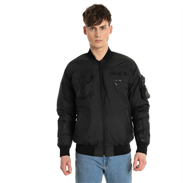 Pace Lab Zip-Up Down Men's Bomber, Puma Black, extralarge