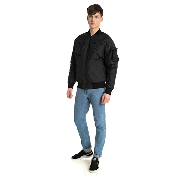 Pace Lab Zip-Up Down Men's Bomber, Puma Black, extralarge