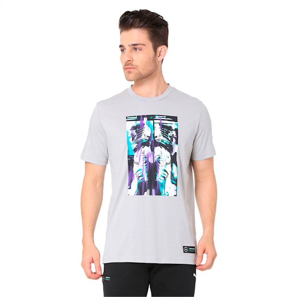 Mercedes Hamilton Graphic T-Shirt, Mercedes Team Silver, extralarge-IND