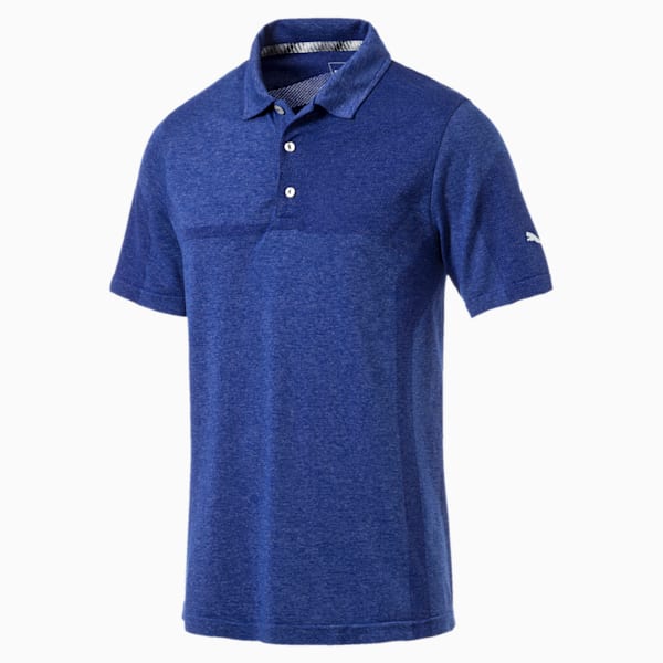 evoKNIT Men's Breakers Polo, Surf The Web Heather, extralarge