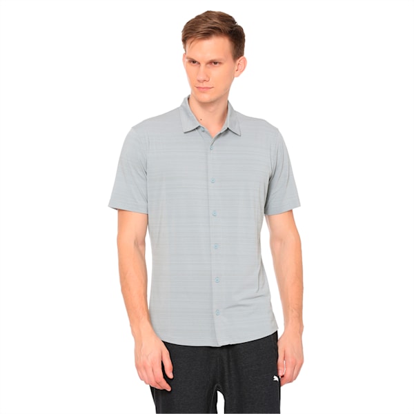Breezer Short Sleeve Men's Golf Shirt, Quarry, extralarge-IND