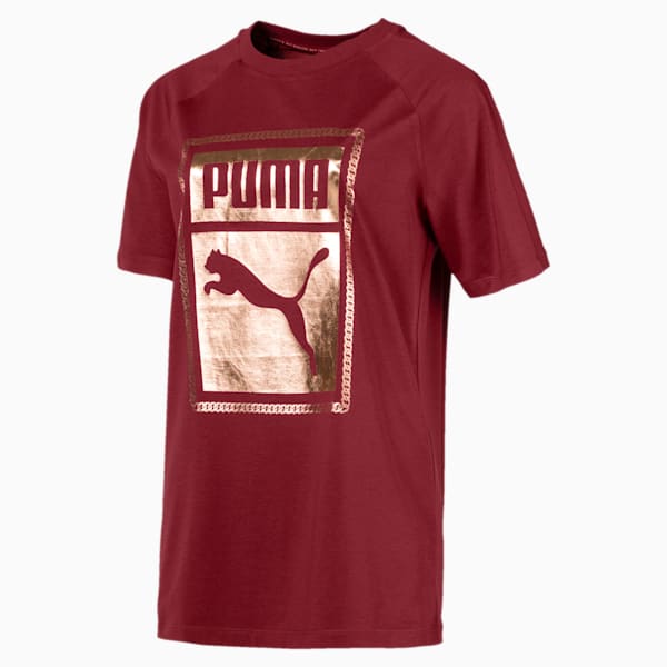 T7 Chains Women's Tee, Pomegranate, extralarge