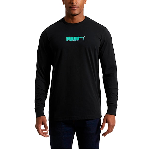 T7 Pop Long Sleeve Men's Shirt, Puma Black, extralarge