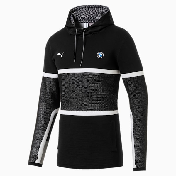 BMW M Motorsport evoKNIT Men’s MidlayerHoodie, Puma Black, extralarge