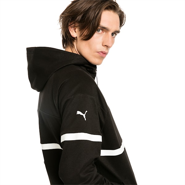 BMW M Motorsport Men’s Hooded Sweat Jacket, Puma Black, extralarge