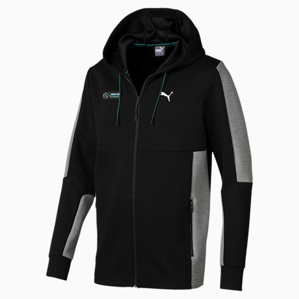 Mercedes AMG Petronas Men’s Sweat Jacket, Puma Black, extralarge