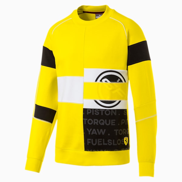 Scuderia Ferrari Street Men's Crewneck Sweatshirt, Blazing Yellow, extralarge