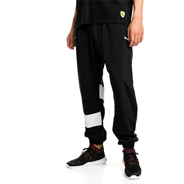Scuderia Ferrari Street Men's Woven Pants, Puma Black, extralarge