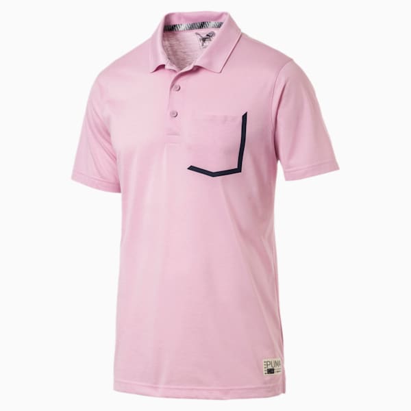 Faraday Men’s Polo, Pale Pink, extralarge
