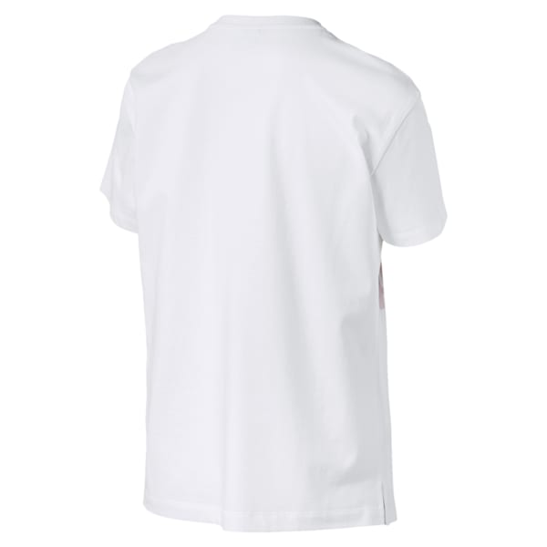 Short Sleeve Women's Tee, Puma White-PALE PINK, extralarge-IND