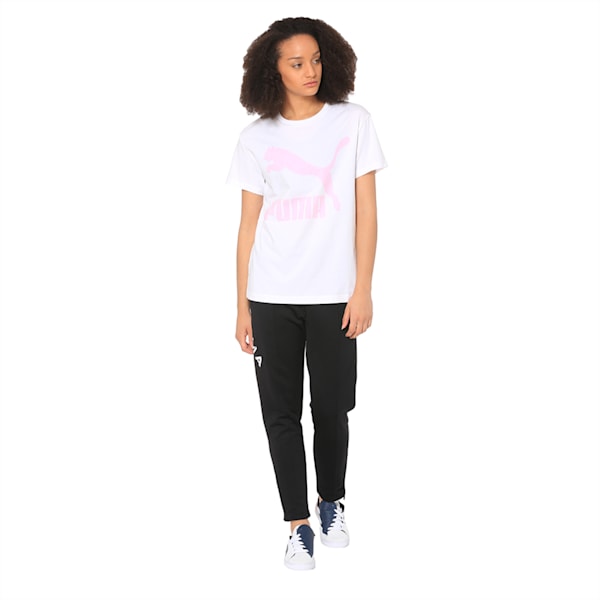 Short Sleeve Women's Tee, Puma White-PALE PINK, extralarge-IND