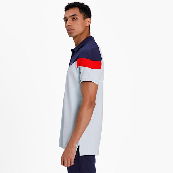 Iconic MCS Slim Men's Polo, Light Sky, extralarge-IND