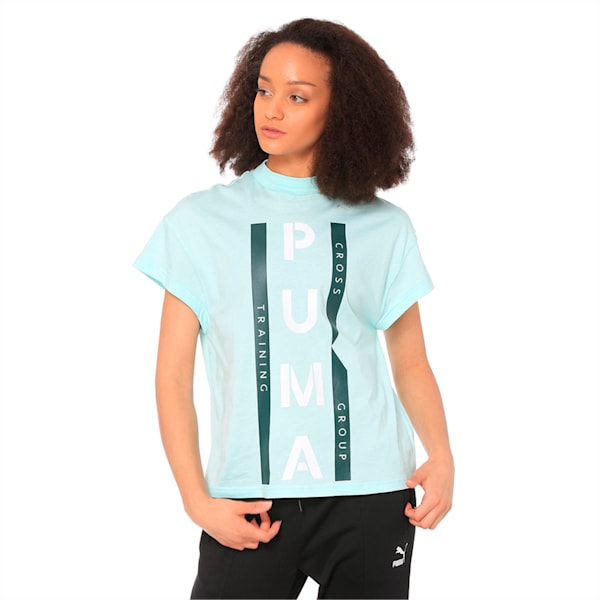 XTG Graphic Women's Tee, Fair Aqua, extralarge-IND