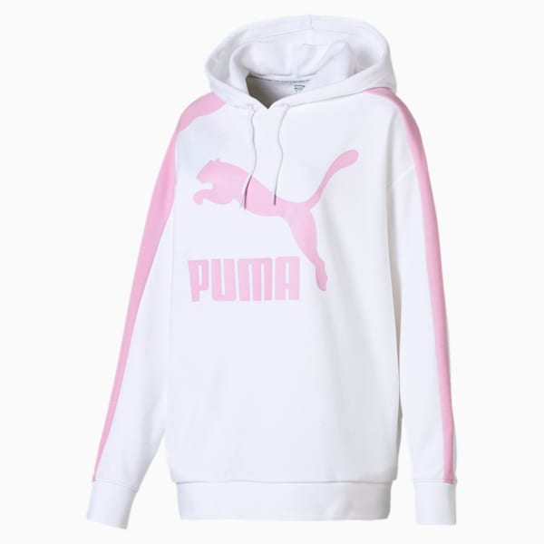 Classics Women’s T7 Logo Hoodie, Puma White, extralarge