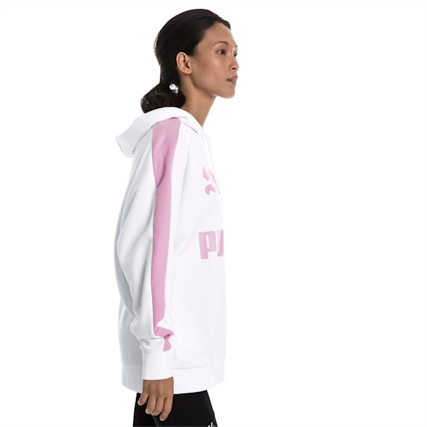 Classics Women’s T7 Logo Hoodie, Puma White, extralarge