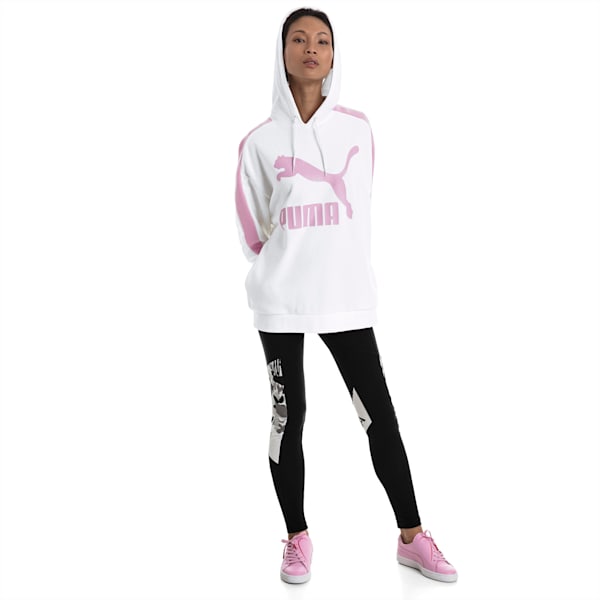 Classics Women’s T7 Logo Hoodie, Puma White, extralarge