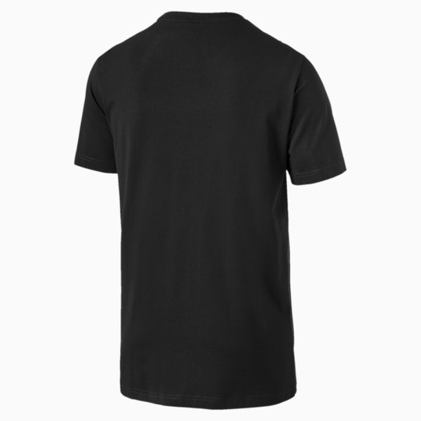 Classics Logo Men's Crew Neck T-Shirt, Cotton Black-logo fill, extralarge-IND