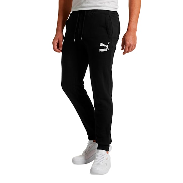 Classics Men's Cuffed Sweatpants, Cotton Black, extralarge