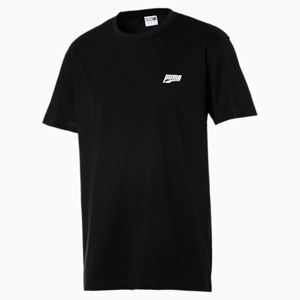 Graphic Multiple Logo Tee, Cotton Black, extralarge