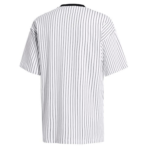 Striped Men’s Tee, Puma Black-AOP, extralarge