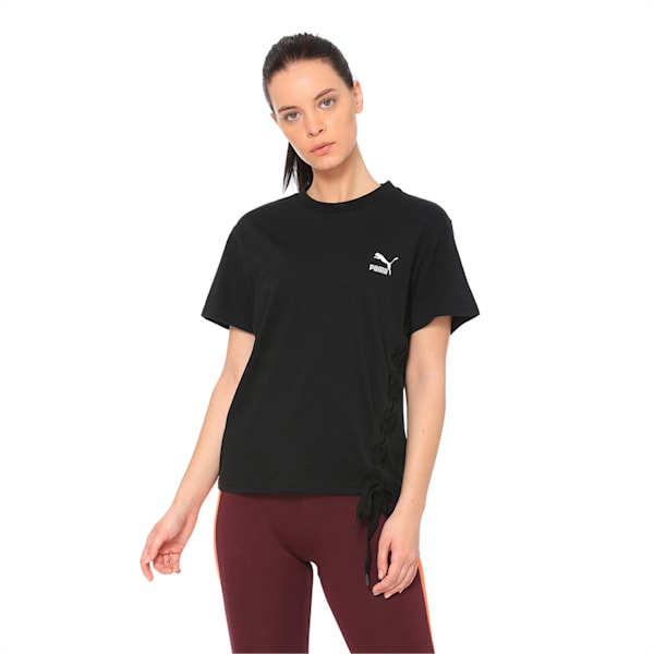 Crush Short Sleeve Women's Tee, Puma Black, extralarge-IND