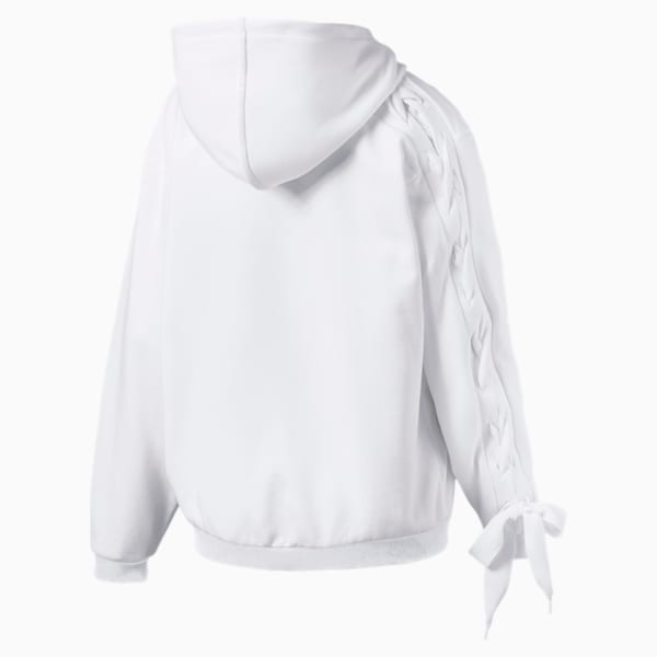Womens TreeCell Plush Zip Hoodie White / M by Feat Clothing