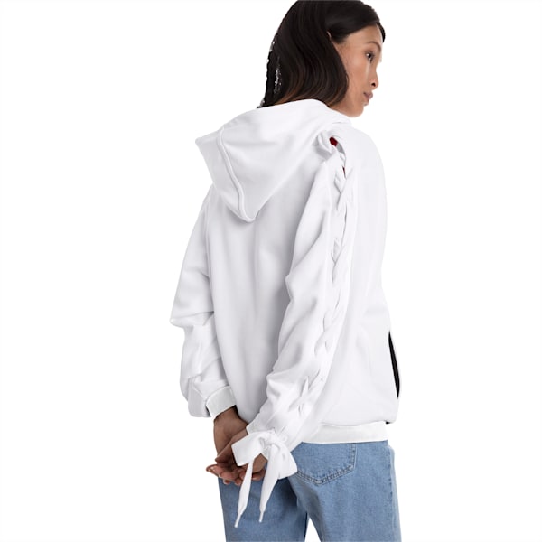 Crush Women’s Full Zip Hoodie, Puma White, extralarge