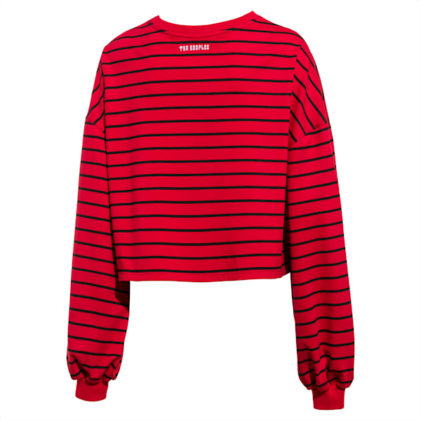 PUMA x THE KOOPLES Women's Crewneck Sweatshirt, High Risk Red, extralarge