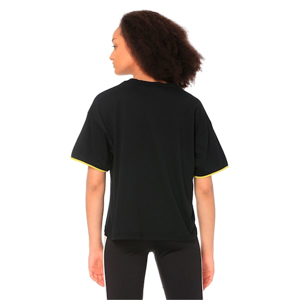 Women's Chase Cotton Tee, Cotton Black, extralarge-IND