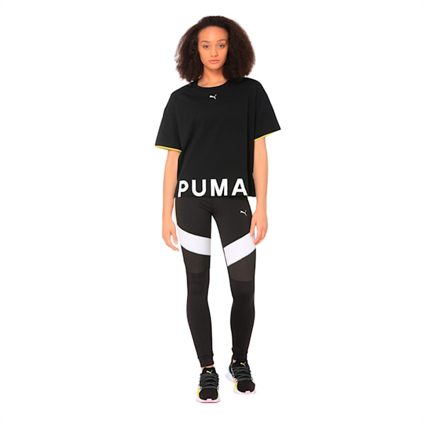 Women's Chase Cotton Tee, Cotton Black, extralarge-IND