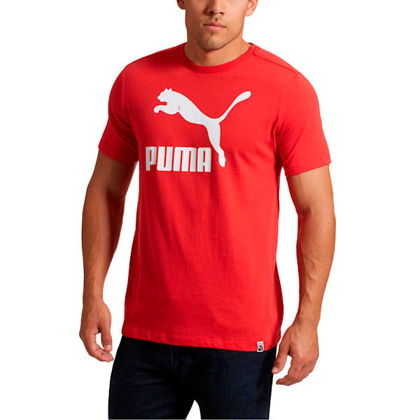 Archive Life Men’s Tee, Ribbon Red-Puma White, extralarge
