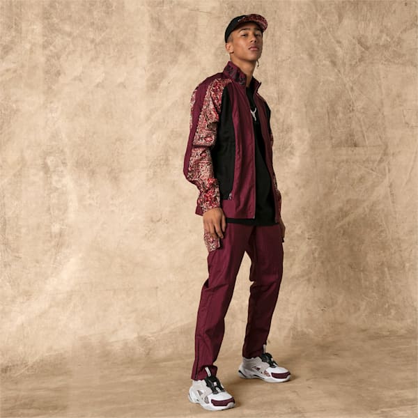 PUMA x LES BENJAMINS Men’s Track Pants, Burgundy, extralarge