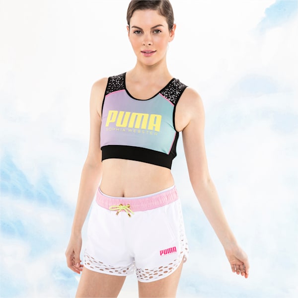 PUMA x SOPHIA WEBSTER Women’s Reversible Crop Top, Puma White-AOP, extralarge