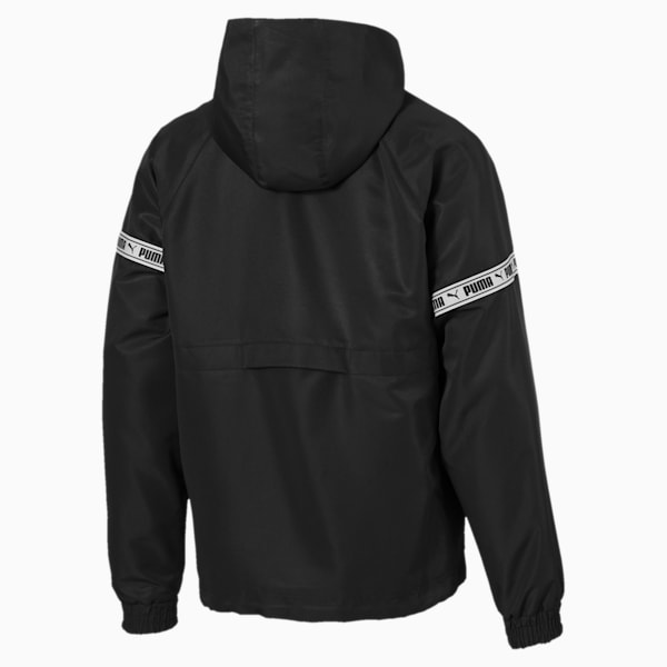 PUMA XTG Woven Savannah Men’s Hoodie, Puma Black-Puma white, extralarge