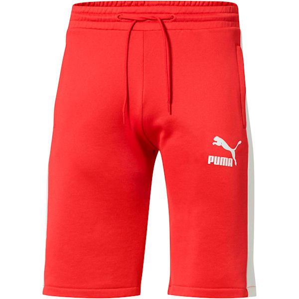 T7 Freizeit Men's Shorts, Ribbon Red-Puma White, extralarge