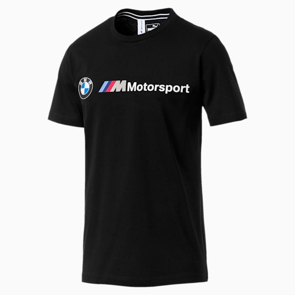 BMW M Motorsport Men's Logo Tee, Puma Black, extralarge