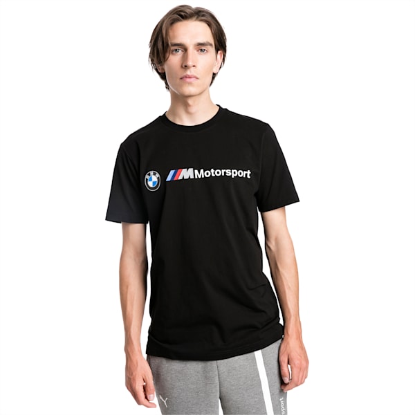 BMW M Motorsport Men's Logo Tee, Puma Black, extralarge