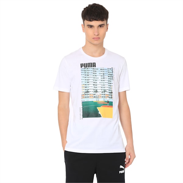 Graphic Photo Tee, Puma White, extralarge-IND