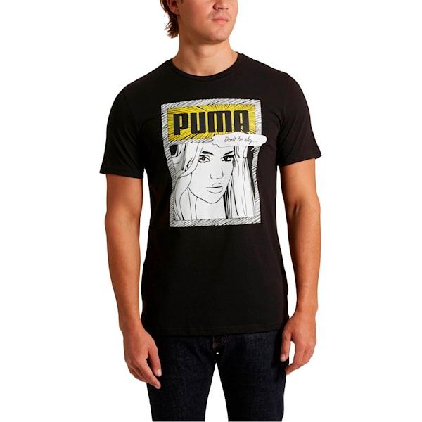 Graphic Comics Tee, Cotton Black, extralarge