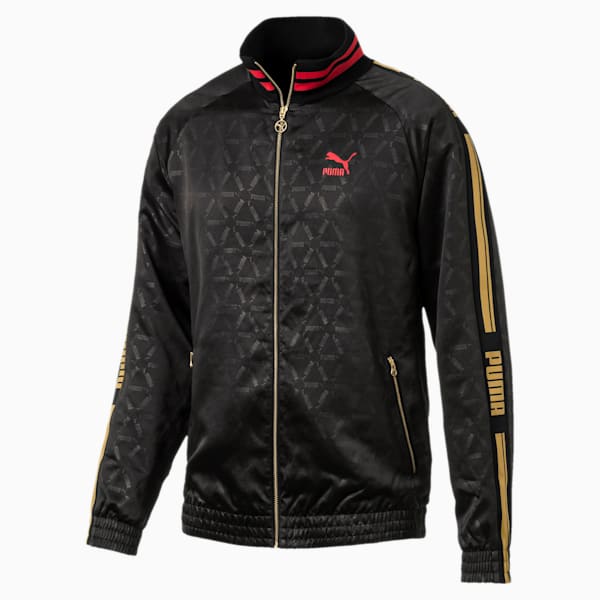 LUXE PACK Track Jacket, Puma Black-AOP, extralarge